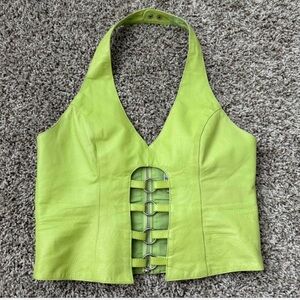 ISO!!!! Wilsons Leather Lime Green Crop Top